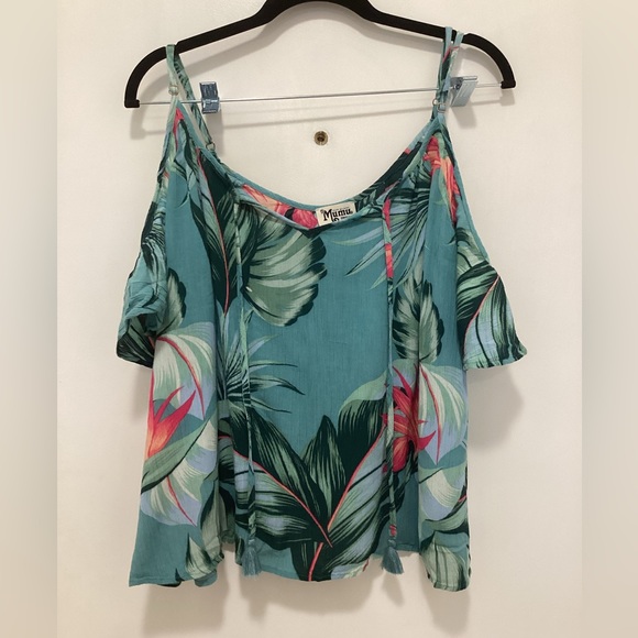 Show Me Your Mumu Kauai Lola Cold Shoulder Top S - Picture 2 of 6